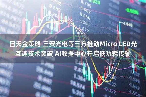 日天金策略 三安光电等三方推动Micro LED光互连技术突破 AI数据中心开启低功耗传输