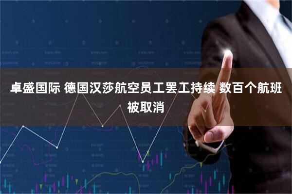 卓盛国际 德国汉莎航空员工罢工持续 数百个航班被取消