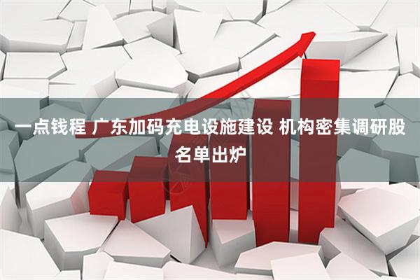 一点钱程 广东加码充电设施建设 机构密集调研股名单出炉